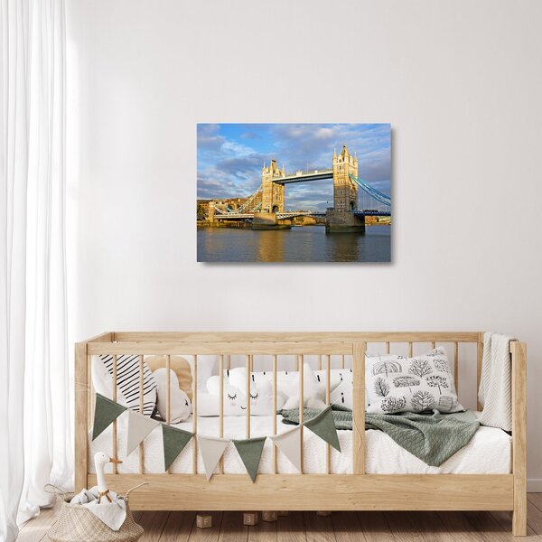 Tablou pe sticlă - Tower Bridge (70x50 cm)
