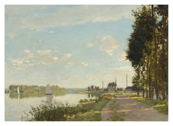 Tablou pe sticlă - Claude Monet, Argenteuil, reproducere (70x50 cm)