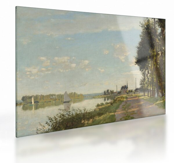 Tablou pe sticlă - Claude Monet, Argenteuil, reproducere (70x50 cm)