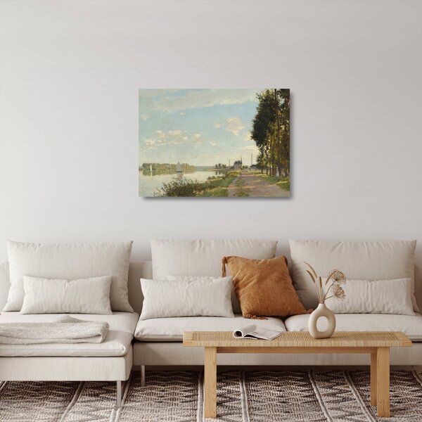 Tablou pe sticlă - Claude Monet, Argenteuil, reproducere (70x50 cm)