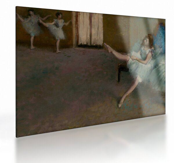 Tablou pe sticlă - Edgar Degas, Before the Ballet, reproducere (70x50 cm)