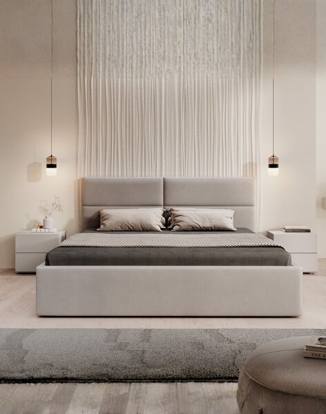 Pat cu spațiu de depozitare Conti (140/160/180x200 cm)
