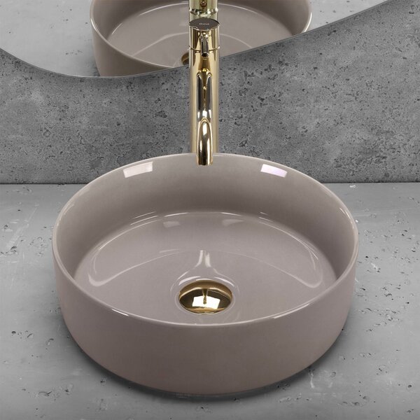 Lavoar pe blat Rea Sami Beige Shiny