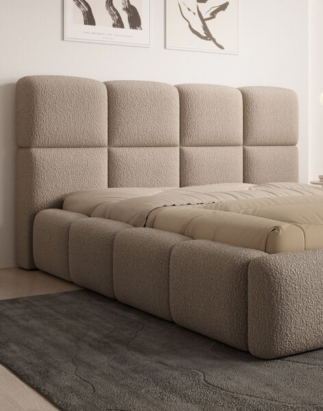 Pat tip bubble cu spațiu de depozitare Merida (140/160/180/200x200 cm)