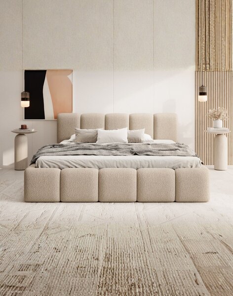 Pat tip bubble cu spațiu de depozitare Fero (140/160/180/200x200 cm)