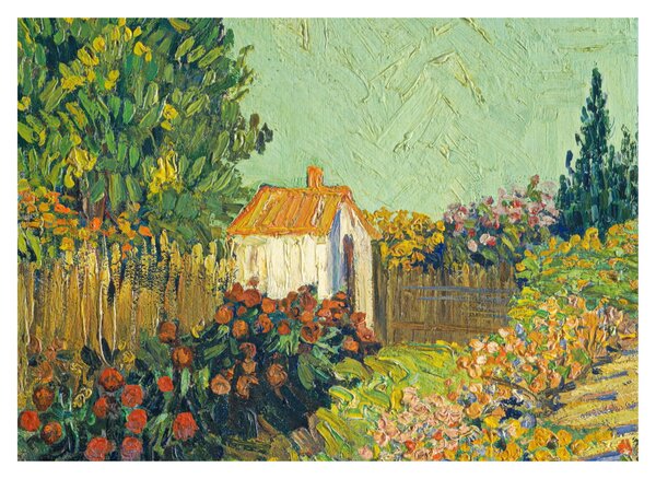 Tablou pe sticlă - Imitator of Vincent van Gogh, Landscape, reproducere (70x50 cm)