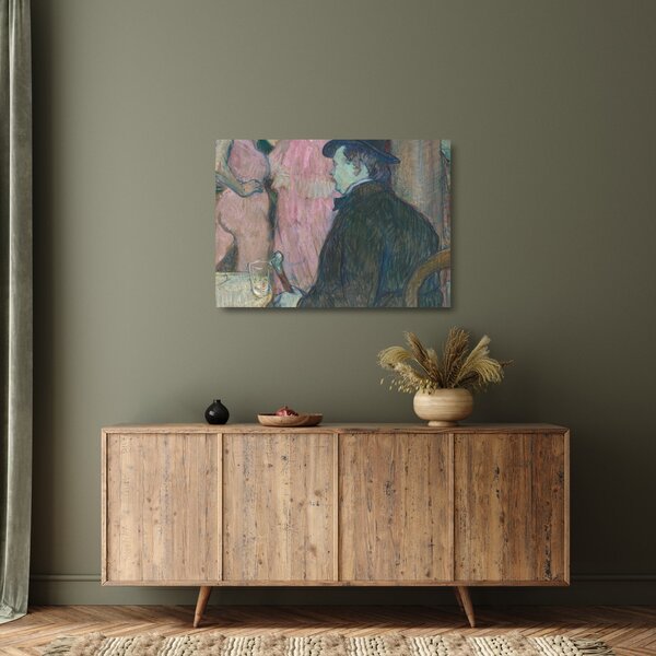 Tablou pe sticlă - Henri de Toulouse-Lautrec, Maxime Dethomas, reproducere (70x50 cm)