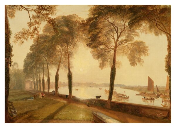Tablou pe sticlă - Joseph Mallord William Turner, Mortlake Terrace, reproducere (70x50 cm)