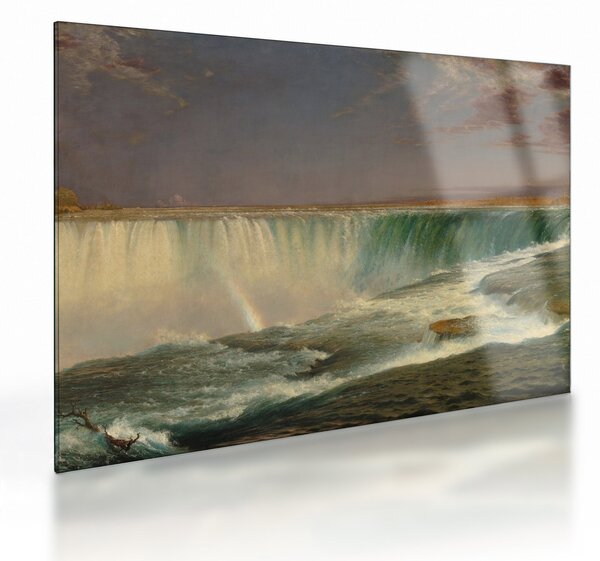 Tablou pe sticlă - Frederic Edwin Church, Niagara, reproducere (70x50 cm)