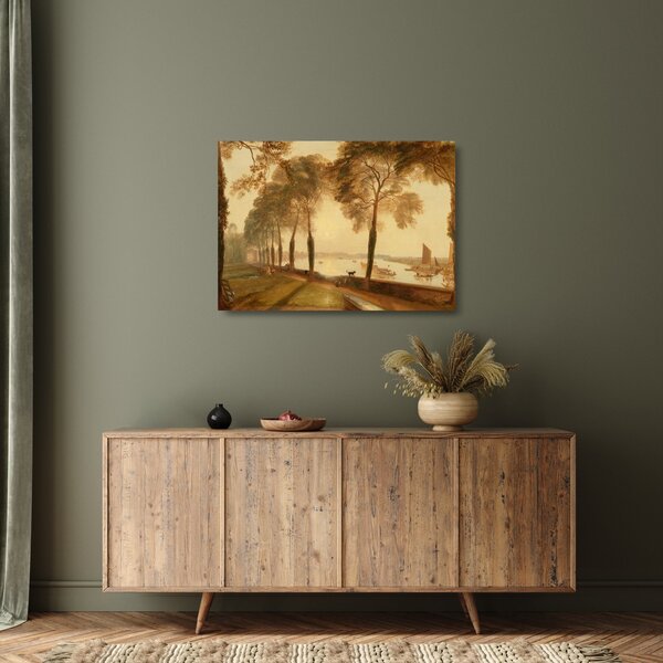 Tablou pe sticlă - Joseph Mallord William Turner, Mortlake Terrace, reproducere (70x50 cm)