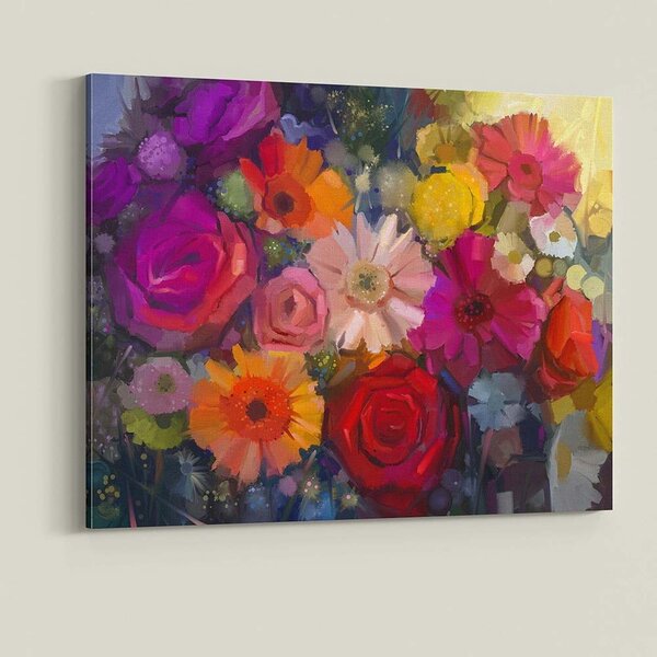 Flori multicolore - Tablou canvas PCODP008