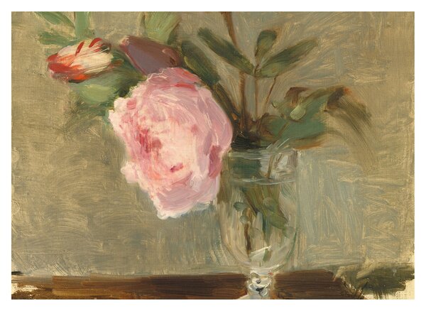 Tablou pe sticlă - Berthe Morisot, Peonies, reproducere (70x50 cm)