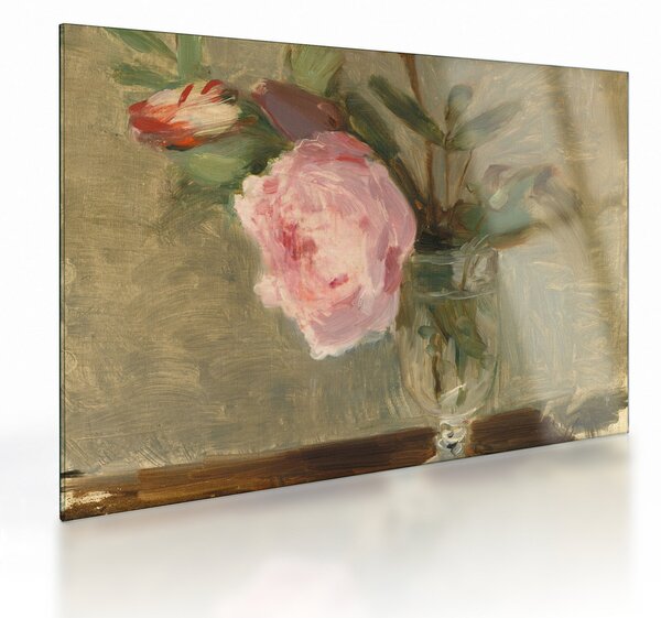 Tablou pe sticlă - Berthe Morisot, Peonies, reproducere (70x50 cm)
