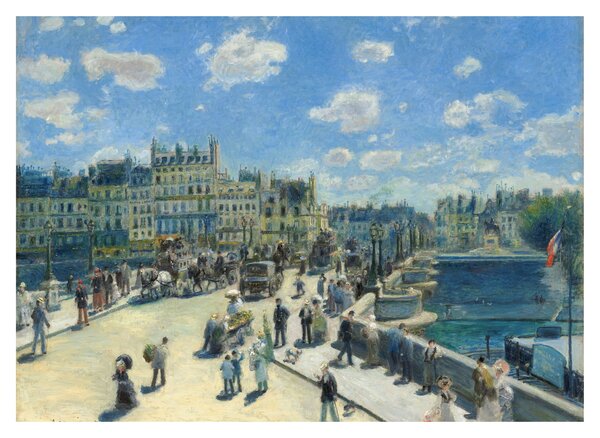 Tablou pe sticlă - Auguste Renoir, Pont Neuf, Paris, reproducere (70x50 cm)