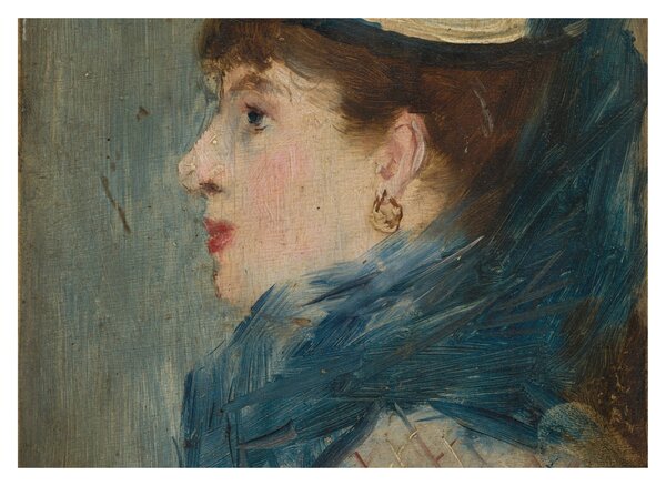 Tablou pe sticlă - Edouard Manet, Portrait of a Lady, reproducere (70x50 cm)
