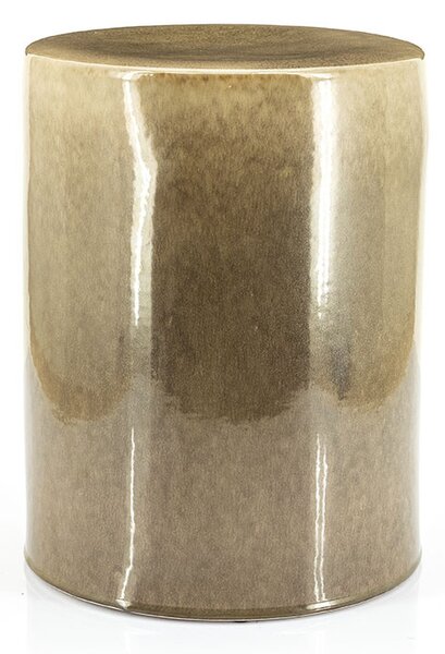 Masuta de cafea rotunda din ceramica Dainty 34x45 cm taupe