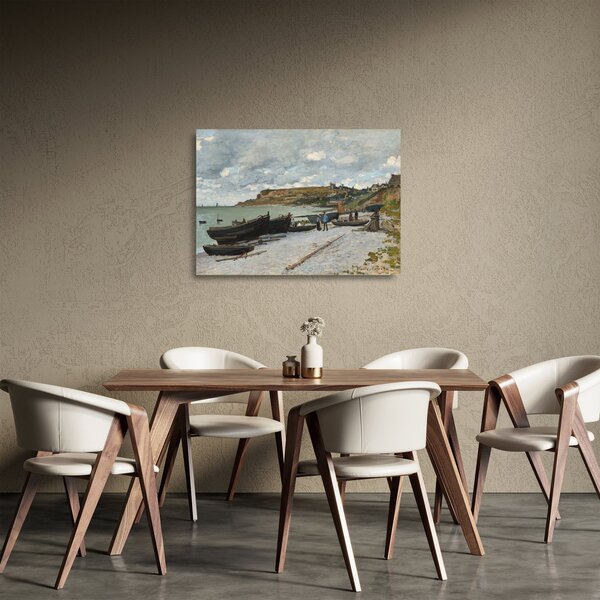 Tablou pe sticlă - Claude Monet, Sainte Adresse, reproducere (70x50 cm)
