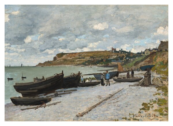 Tablou pe sticlă - Claude Monet, Sainte Adresse, reproducere (70x50 cm)