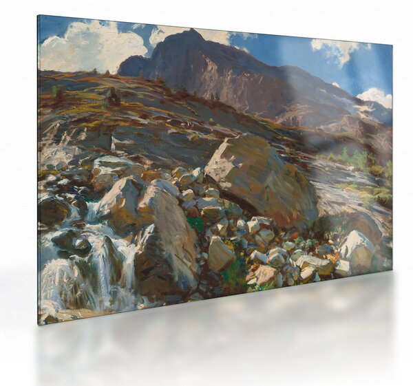Tablou pe sticlă - John Singer Sargent, Simplon Pass, reproducere (70x50 cm)