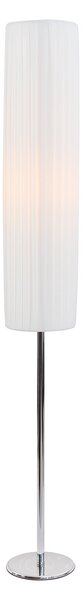Lampadar din otel/latex 110 cm alb, 2 becuri