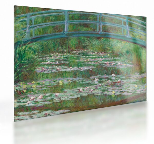 Tablou pe sticlă - Claude Monet, The Japanese Footbridge, reproducere (70x50 cm)