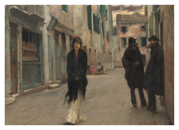 Tablou pe sticlă - John Singer Sargent, Street in Venice, reproducere (70x50 cm)