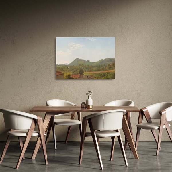 Tablou pe sticlă - Simon Denis, View Near Naples, reproducere (70x50 cm)