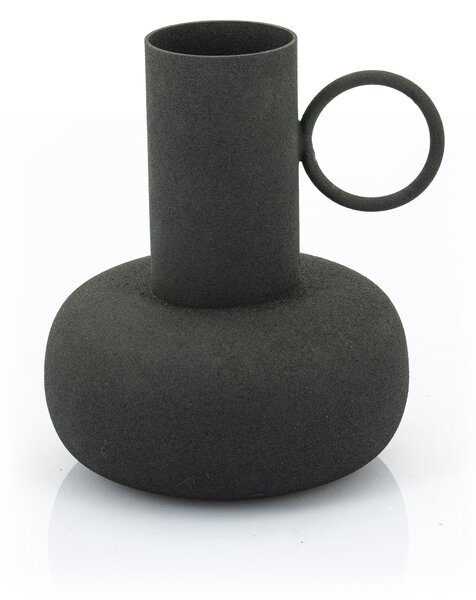 Vaza de ceramica Delphi mica neagra 15,5 cm