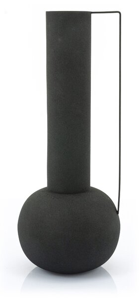Vaza de ceramica Clopot mare neagra 52,5 cm
