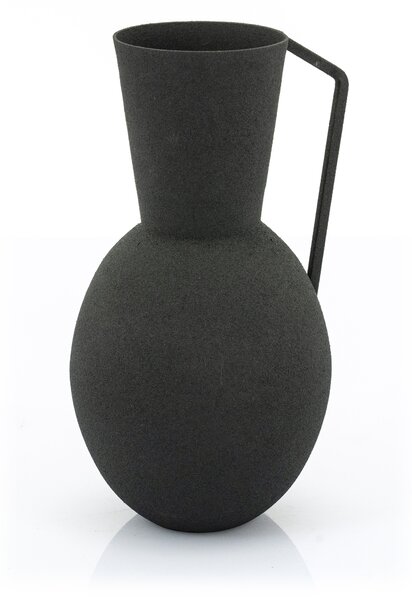 Vaza de ceramica Delphi medie neagra 23 cm