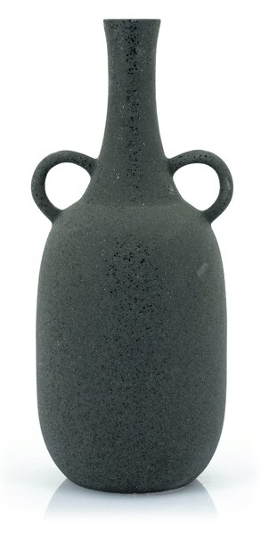 Vaza de ceramica Saya mare neagra 39,5 cm