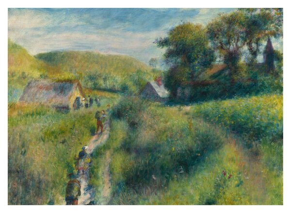 Tablou pe sticlă - Auguste Renoir, The Mussel Harvest, reproducere (70x50 cm)