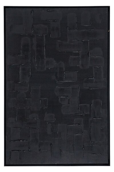 Tablou din lut 81x4x121 cm negru