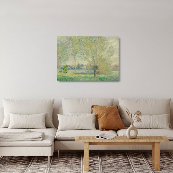 Tablou pe sticlă - Claude Monet, The Willows, reproducere (70x50 cm)