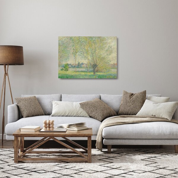 Tablou pe sticlă - Claude Monet, The Willows, reproducere (70x50 cm)