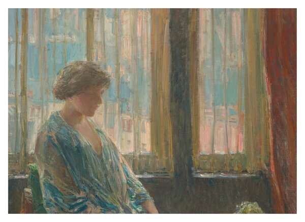 Tablou pe sticlă - Childe Hassam, The New York Window, reproducere (70x50 cm)