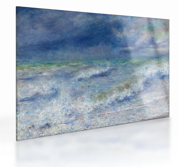 Tablou pe sticlă - Pierre-Auguste Renoir, Seascape, reproducere (70x50 cm)