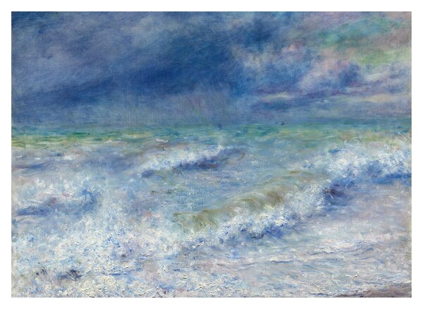 Tablou pe sticlă - Pierre-Auguste Renoir, Seascape, reproducere (70x50 cm)