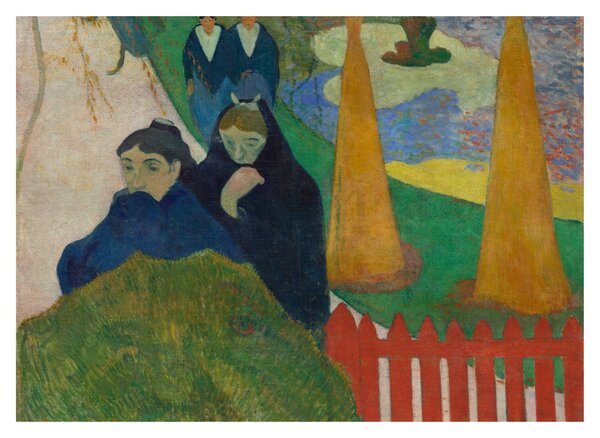 Tablou pe sticlă - Paul Gauguin, Arlésiennes (Mistral) , reproducere (70x50 cm)