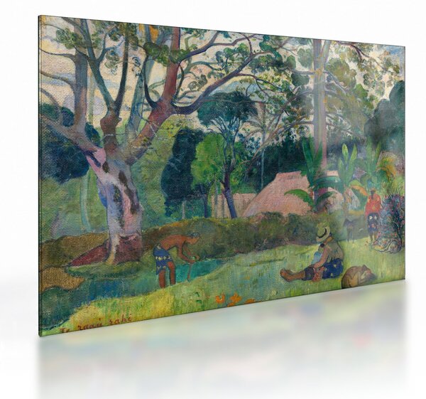 Tablou pe sticlă - Paul Gauguin, Te raau rahi (The Big Tree), reproducere (70x50 cm)