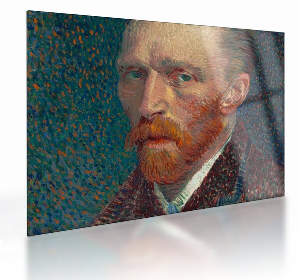 Tablou pe sticlă - Vincent van Gogh, Self-Portrait, reproducere (70x50 cm)