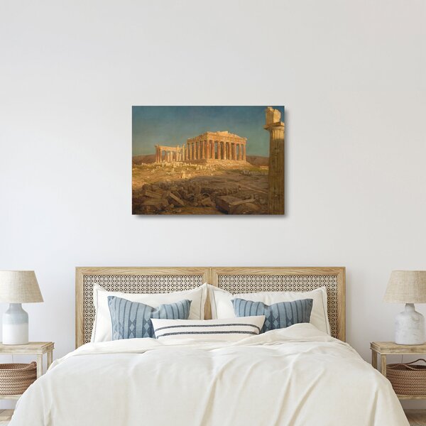 Tablou pe sticlă - Frederic Edwin Church, The Parthenon, reproducere (70x50 cm)