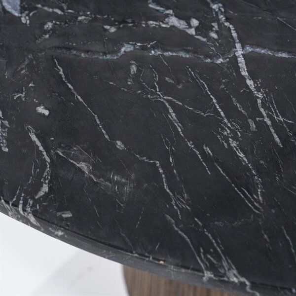 Masa rotunda Maxim 130x76 cm neagra
