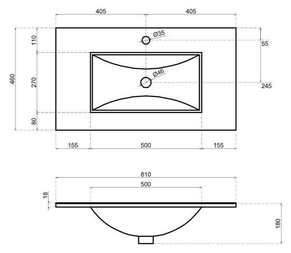Mobilier Baie, 80 Cm, Cu Sertare, Efect Stejar Alb | Laguna