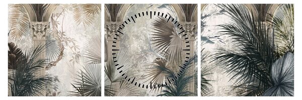 Tablou - Coloane (cu ceas) (90x30 cm)