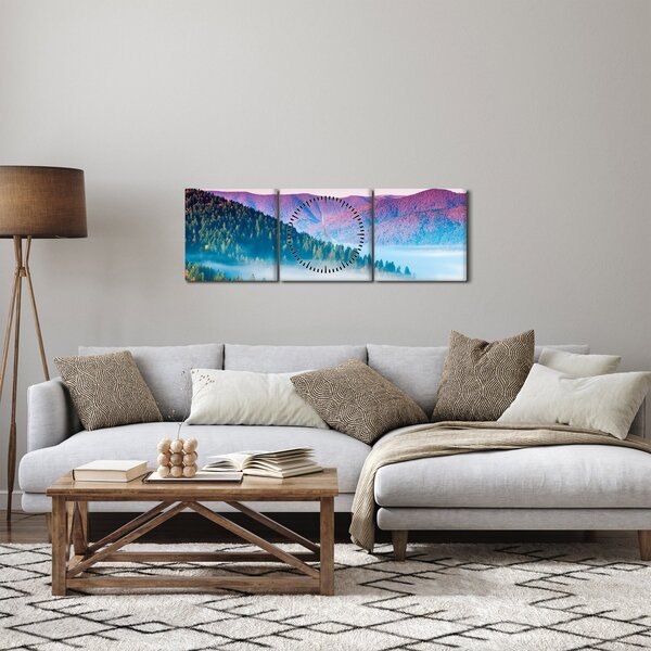 Tablou - Panoramă 2 (cu ceas) (90x30 cm)