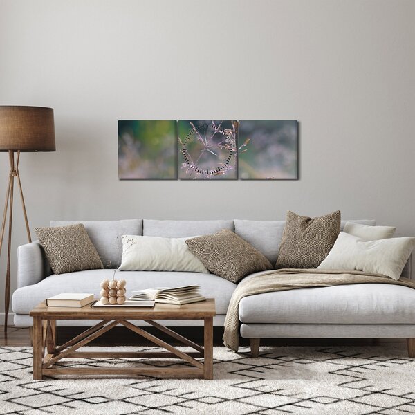 Tablou - Detaliu timp (cu ceas) (90x30 cm)