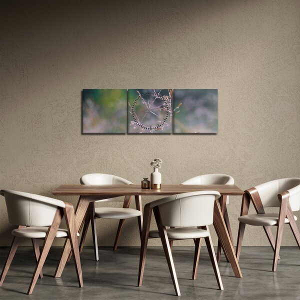 Tablou - Detaliu timp (cu ceas) (90x30 cm)