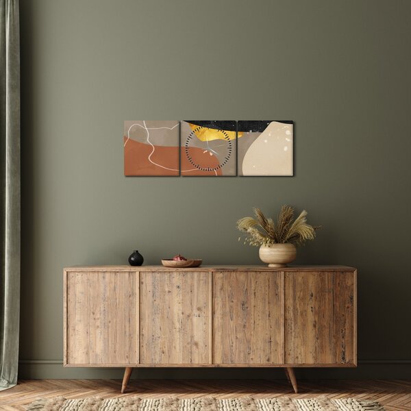 Tablou - Abstract (cu ceas) (90x30 cm)