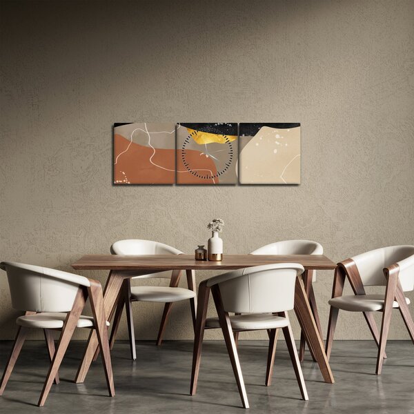 Tablou - Abstract (cu ceas) (90x30 cm)